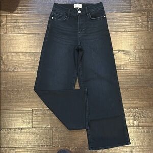 FRAME Le Pixie Slim Palazzo denim